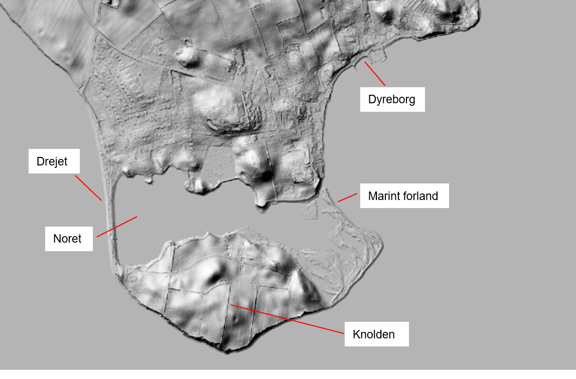 Skyggekort Knolden. Geopark Det Sydfynske Øhav