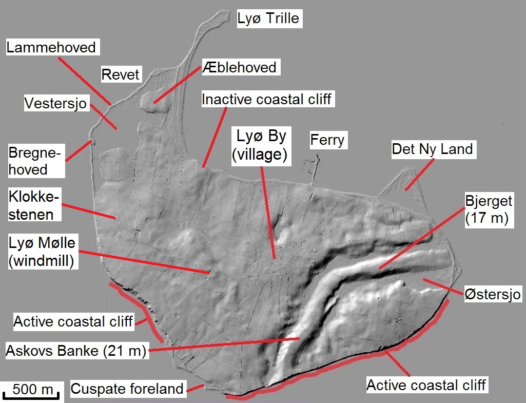 Map of Lyø | The Westernmost island in Geopark The South Funen Archipelago