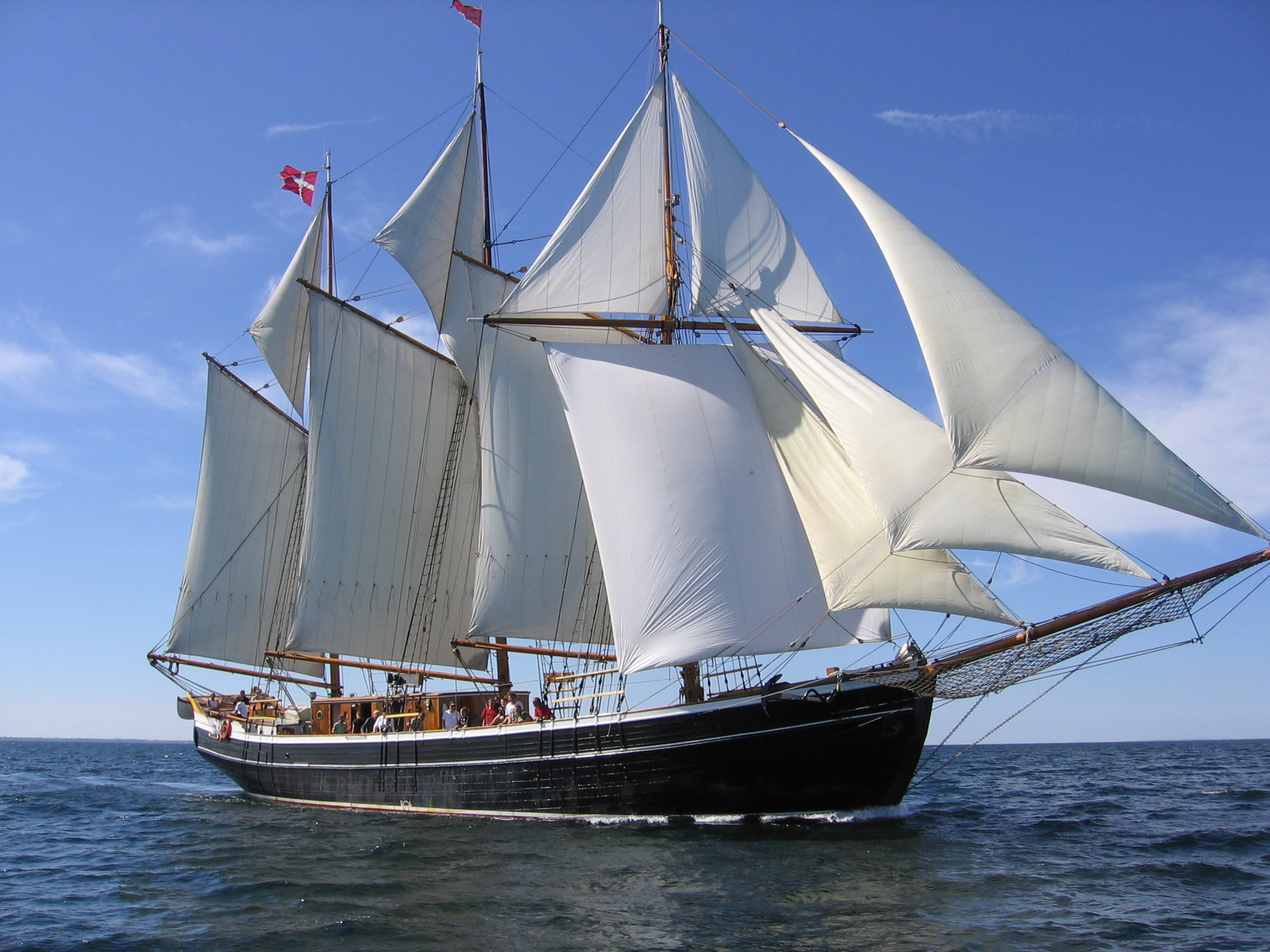 Skonnerten Fylla for sejl