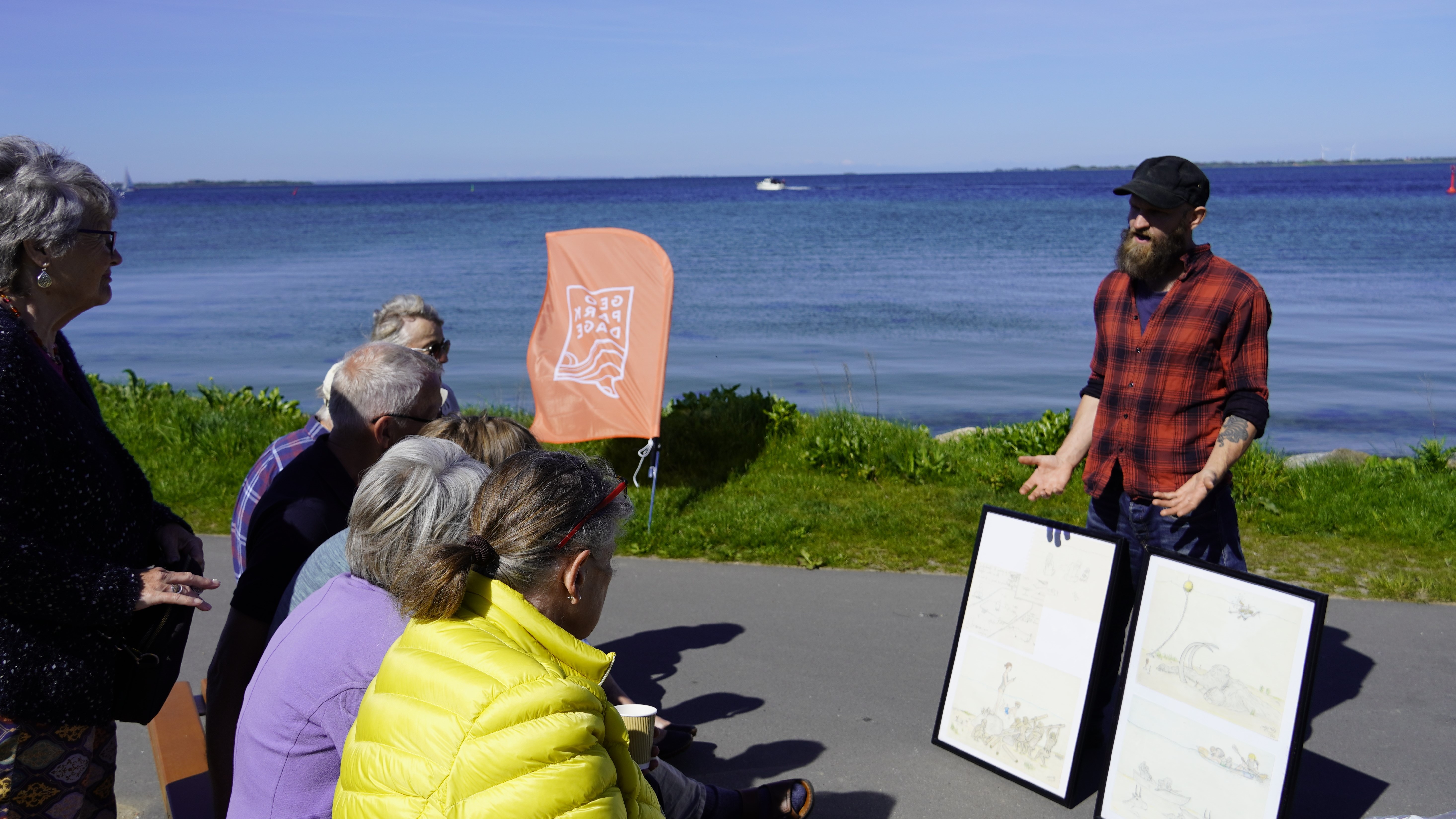 Balder Mo ved Badeanstalten i Rudkøbing