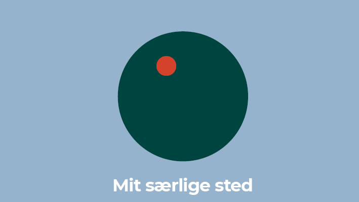Logo til geoparkens podcast Mit særlige sted