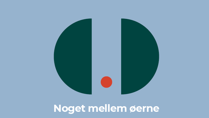 Logo til geoparkens podcast Noget mellem øerne