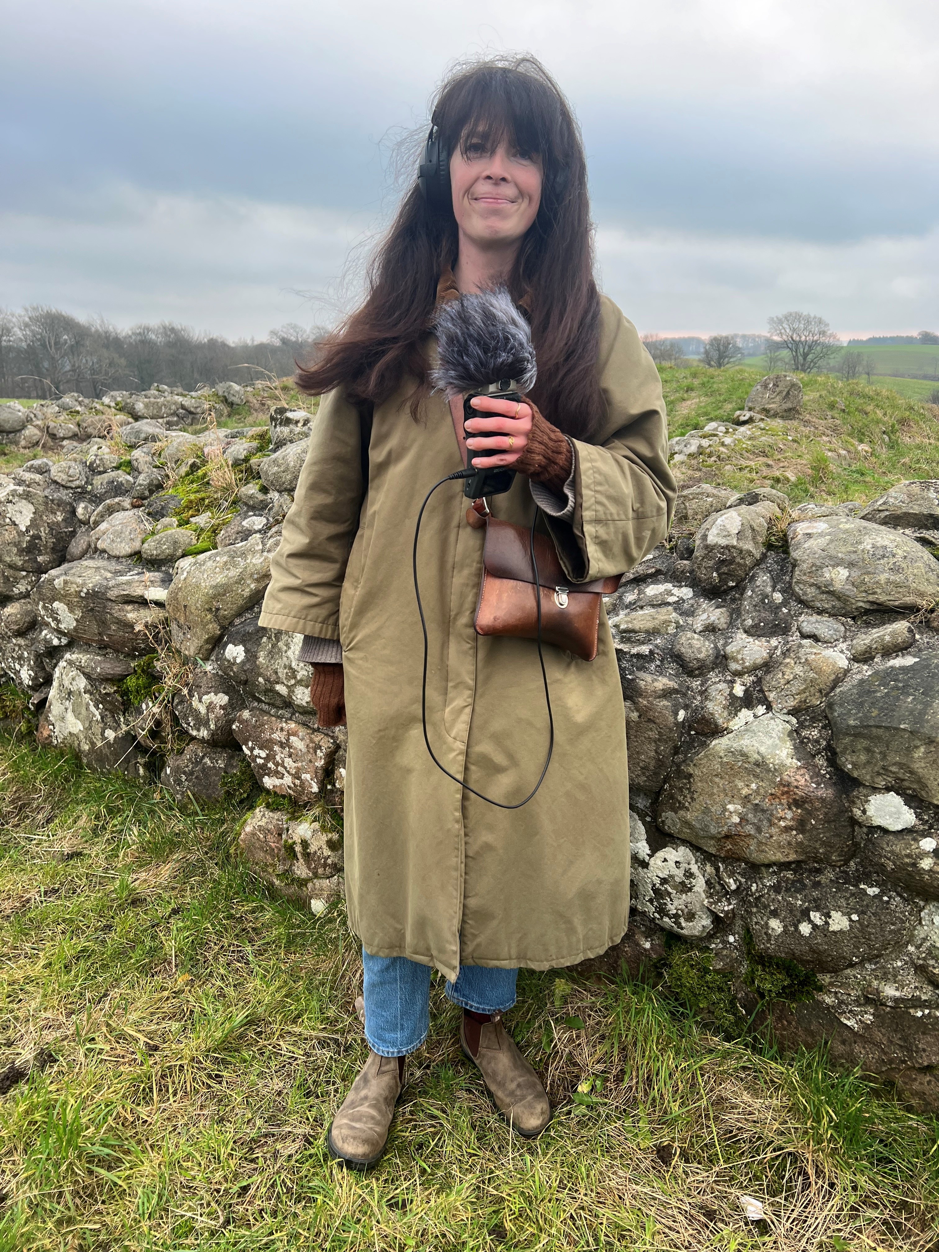 Journalist Anna Stærbo på podcastoptagelse