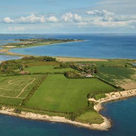 Drejø from above - Geopark Det Sydfynske Øhav.